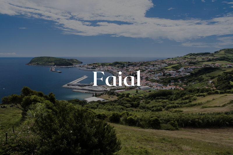 View of Horta, Faial in the Azores